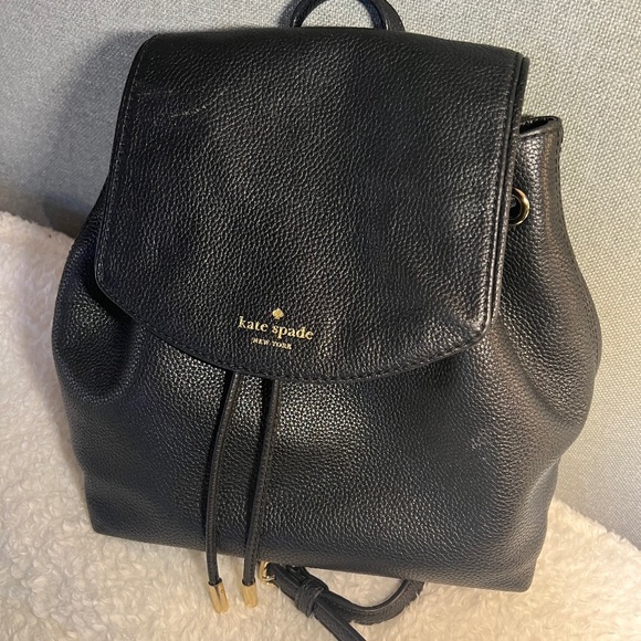 Black Kate Spade draw string backpack main image 8